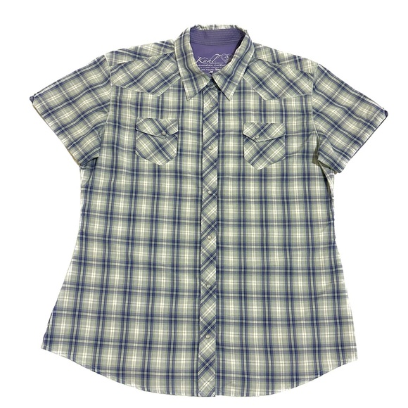 Kuhl Tops - NWOT: Kuhl Pearl Button-Downs - Checkered - Size: X-Large